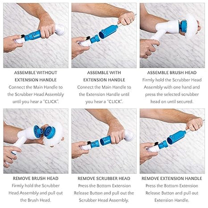 🧹 3-in-1 Electric Spin Scrubber Machine