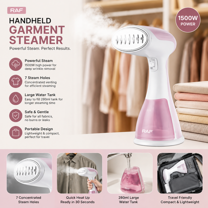 Portable Steam Iron – Powerful Wrinkle Remover for Clothes