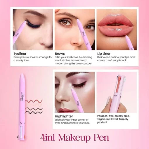 4 in 1 Makeup Pen - Waterproof &amp; Long Lasting - souqsaving.com