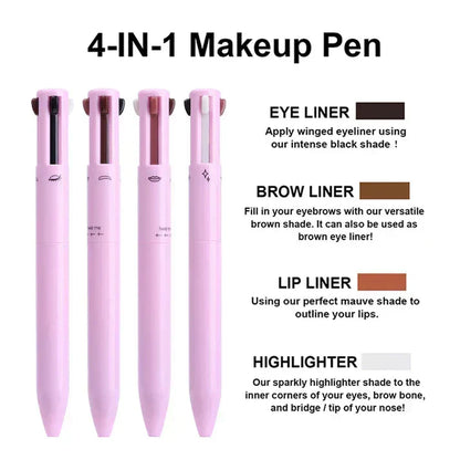 4 in 1 Makeup Pen - Waterproof &amp; Long Lasting - souqsaving.com