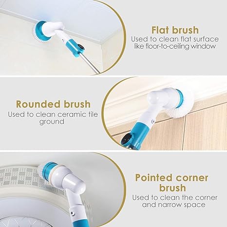 🧹 3-in-1 Electric Spin Scrubber Machine