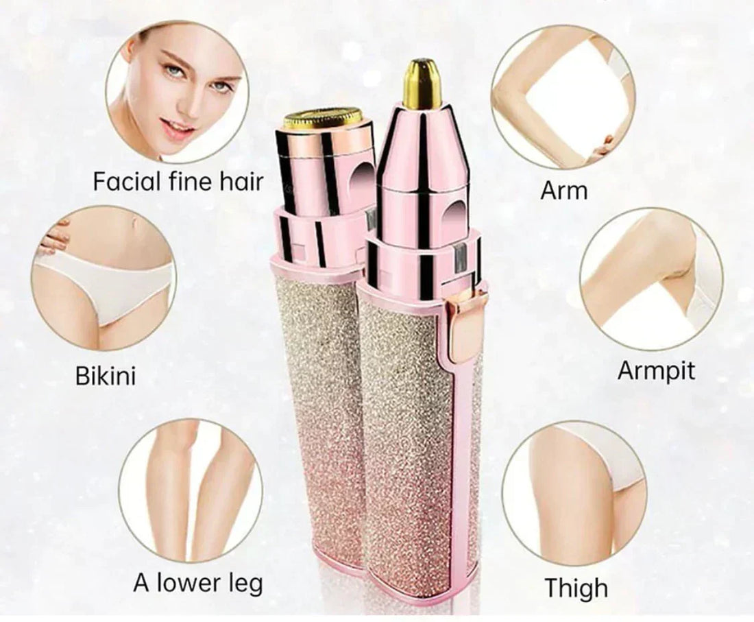 2 In 1 Eyebrow Trimmer &amp; Hair Shaver - souqsaving.com