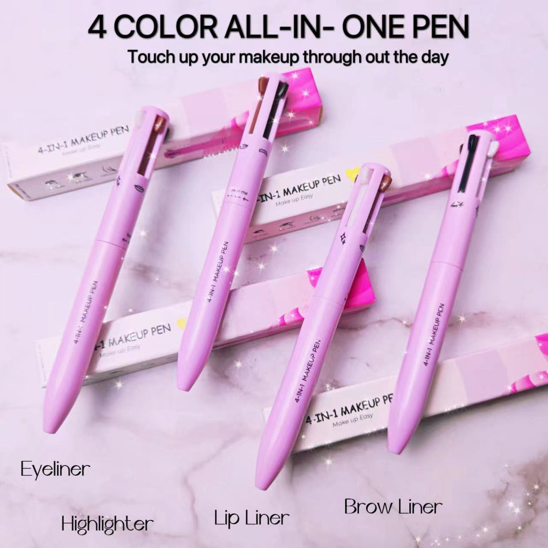 4 in 1 Makeup Pen - Waterproof &amp; Long Lasting - souqsaving.com