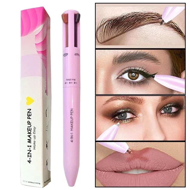 4 in 1 Makeup Pen - Waterproof &amp; Long Lasting - souqsaving.com