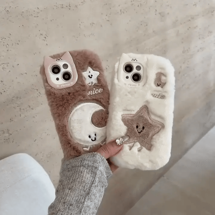 3D Furry Cartoon Phone Cases