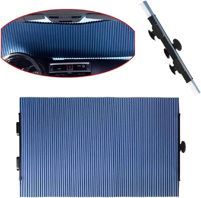 Retractable Car Windshield Sun Shade – UV &amp; Heat Protection